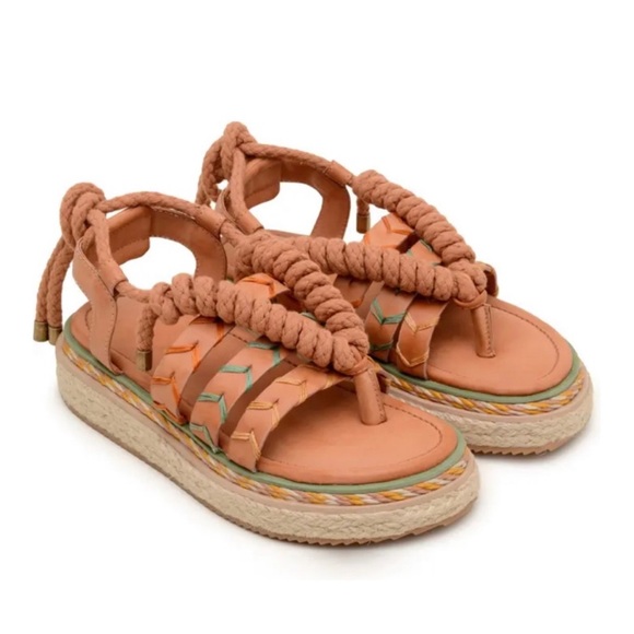 FARM Rio Shoes - FARM RIO Sand Rope Tie Flatform Sandal Size 9